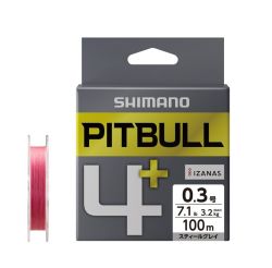 Плетено влакно Shimano PITBULL 4+ Pink 100m.