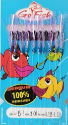 Чепаре Go Fish Fluoro Carbon Лилаво UV ламе