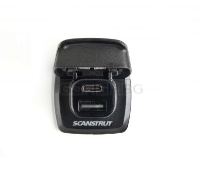 USB за вграждане Scanstrut Flip Pro Fast Charge Dual USB Socket SC-USB-F1