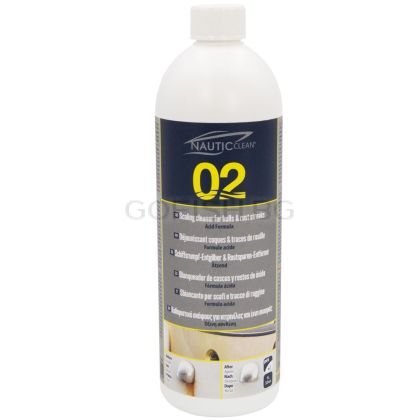 Препарат за почистване на котлен камък и ръжда Nautic clean Scaling cleaner for hulls & rust streaks 02 - 1l.