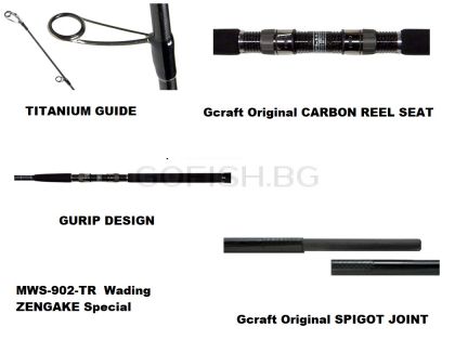 Въдица G-Craft Seven Sencs TR Mid Water MWS-902TR 2,75m. 28gr.