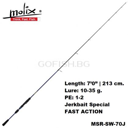 Въдица Molix Skirmjan Evo Spinning 7'0  2.13m.10-35gr. - MSR-SW-70J