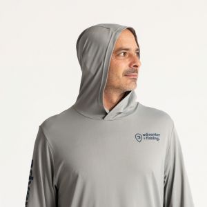 Adventer Fishing Limestone Hooded T-shirt with long sleeves