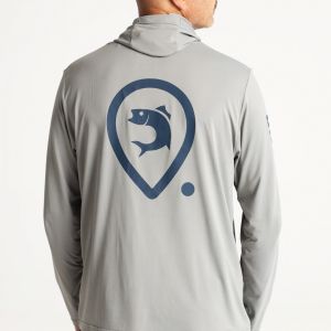 Adventer Fishing Limestone Hooded T-shirt with long sleeves