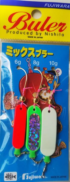 Buler Fujiwara Mixed Type 6g-8g-10g #Mix colors