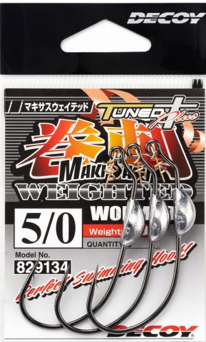 Утежнени куки DECOY Worm 130M Texas Magnum weighted