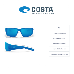 Costa TUNA ALLEY 10 Tortoise frame, Green Mirror 580P