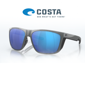 Costa FERG XL 298 Shiny Gray frame, Blue Mirror 580G