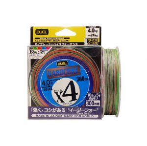 Плетено влакно DUEL Hardcore X4 Multi Color 300m.