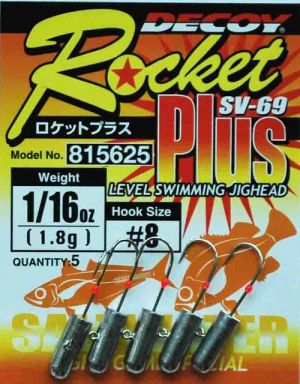 Глава за туистер-Micro/Nano Jig DECOY Rocket Plus SV-69