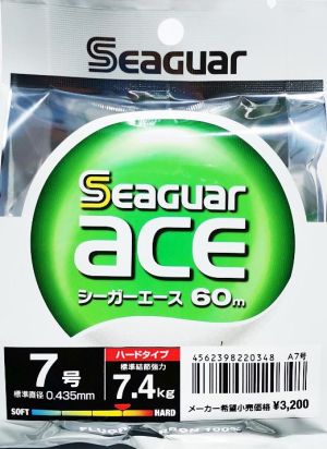 Флуорокарбон Seaguar Ace 100% Fluorocarbon 60m.
