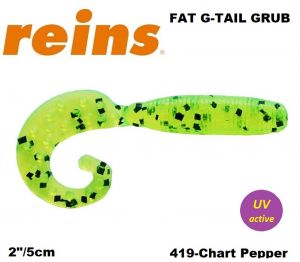Силиконова примамка Reins Fat G Tail Crub 2" 5cm