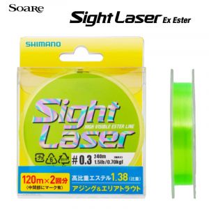 Влакно Shimano Soare ESTER Line Sight Lazer EX -Neon Green
